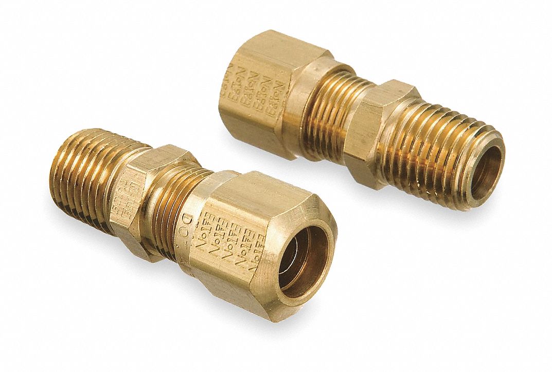 Male Connector, 1/16-27, 1/4 In Tube Sz