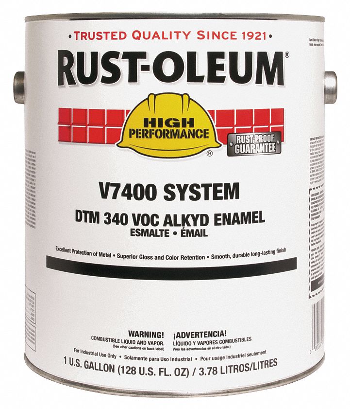 V7400 Alkyd Enamel, Safety Yellow, 1 gal.