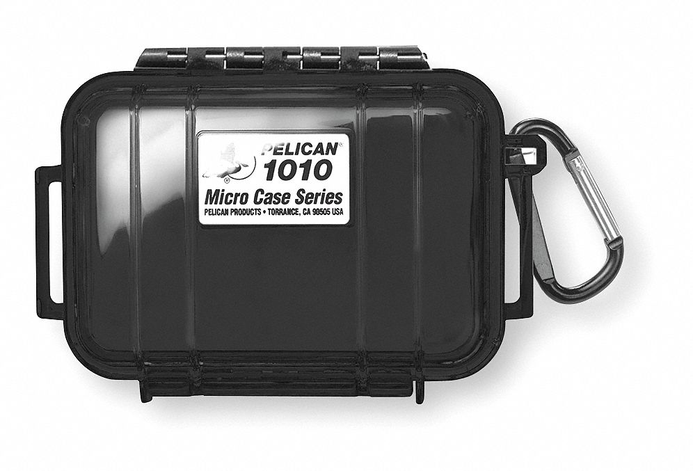 Micro Case, Black, 5.88 x 4.06 x 2.12 In