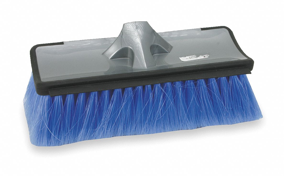 Flow Thru Brush Head, Silver And Blue