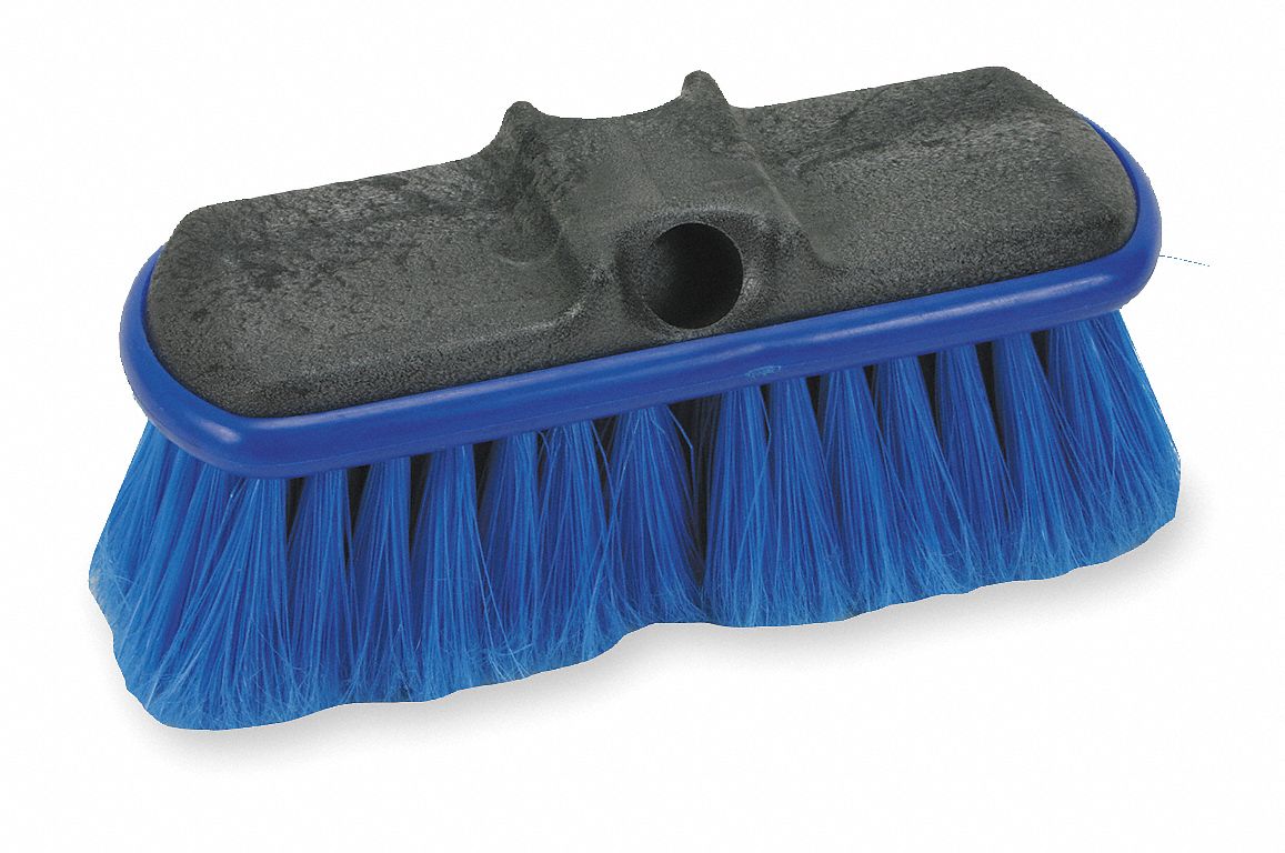 Flow Thru Brush Head, Black And Blue