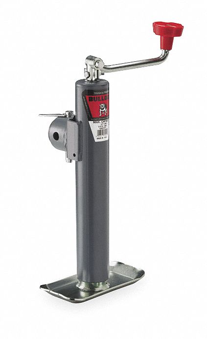 Trailer Jack, Top Wind, Capacity 5000 Lb
