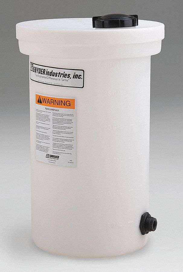 Storage Tank, Vertical Closed Top, 35 Gal.