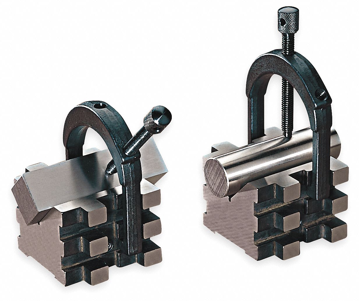 V-Blocks, Matched Pair w/Clamps, 2 In