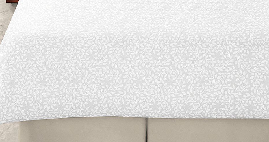 Duvet Cover, Floral White, King