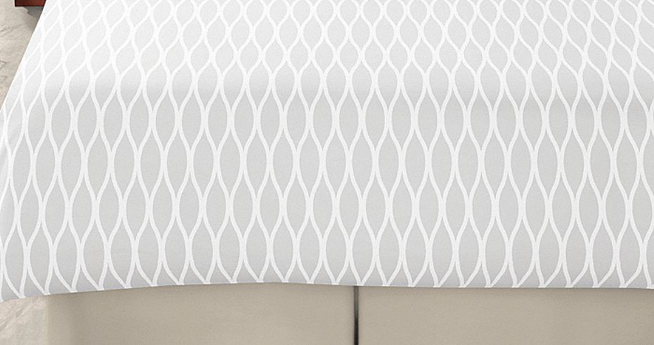 Duvet Cover, Wave White, Queen