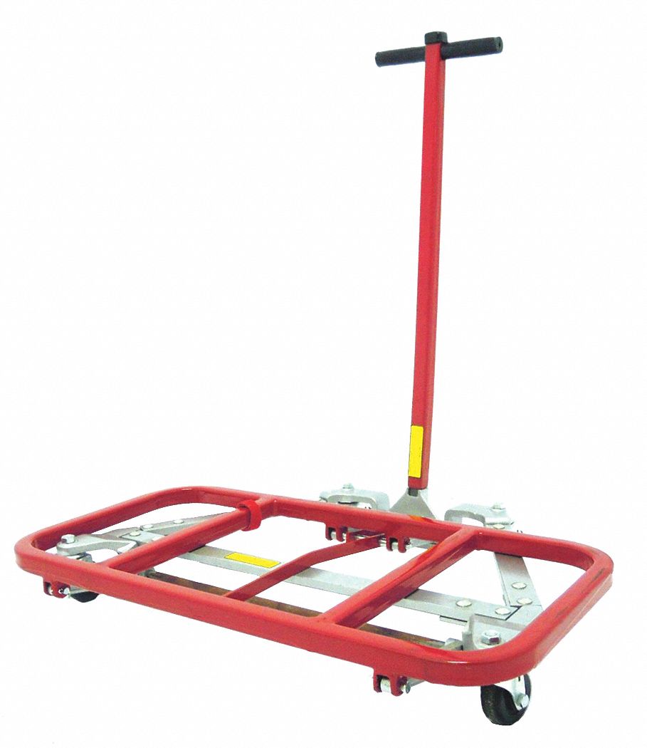 Desk Mover, Cap 600 Lb, D16xW40xH9-3/4