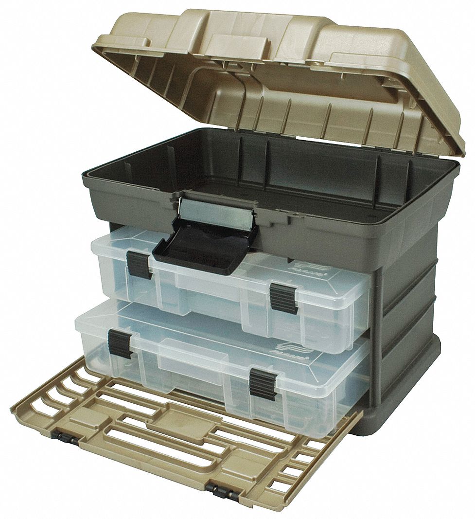 Tool Box w/2 Organizers, Gray/Sandstone