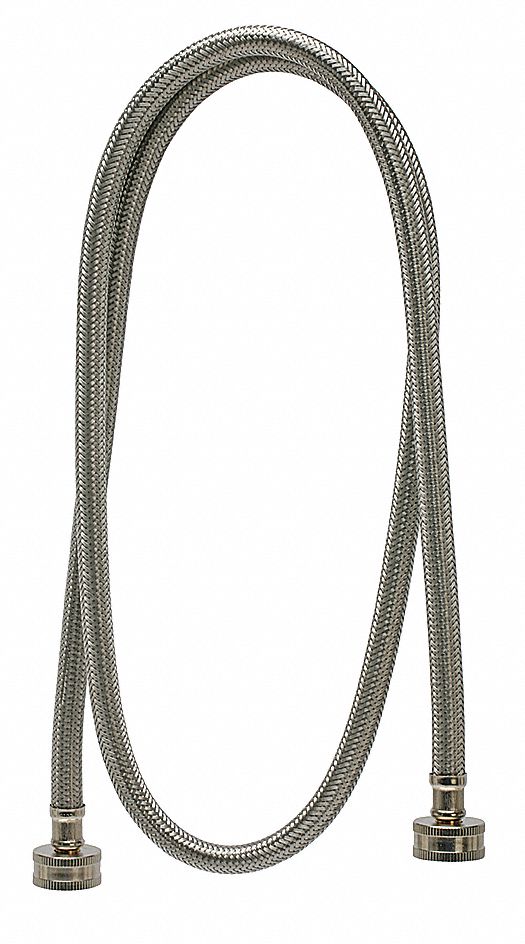Washing Machine Connector, 3/8 In, 48 In L
