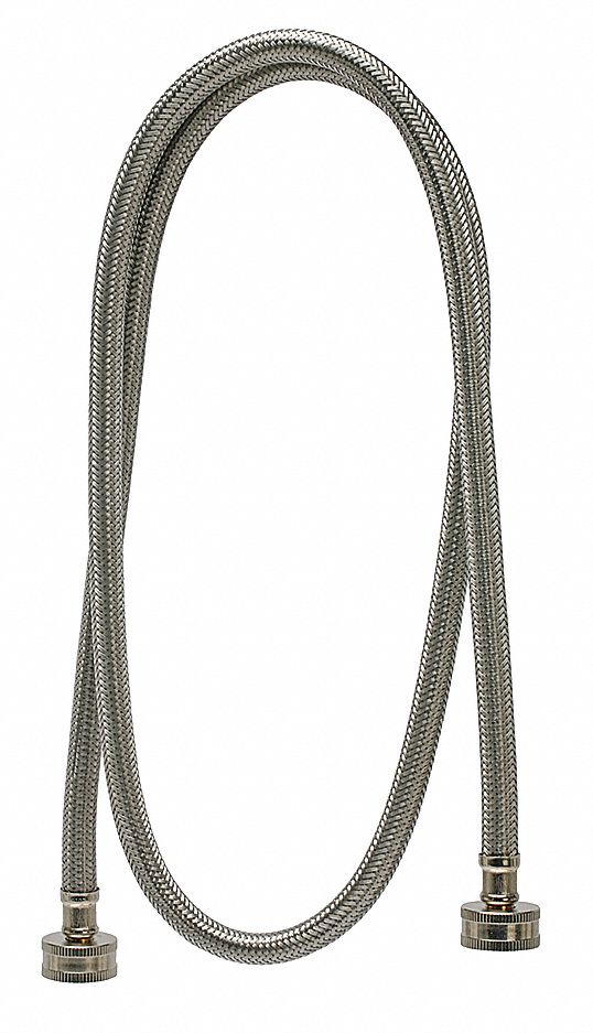 Washing Machine Connector, 3/8 In, 60 In L