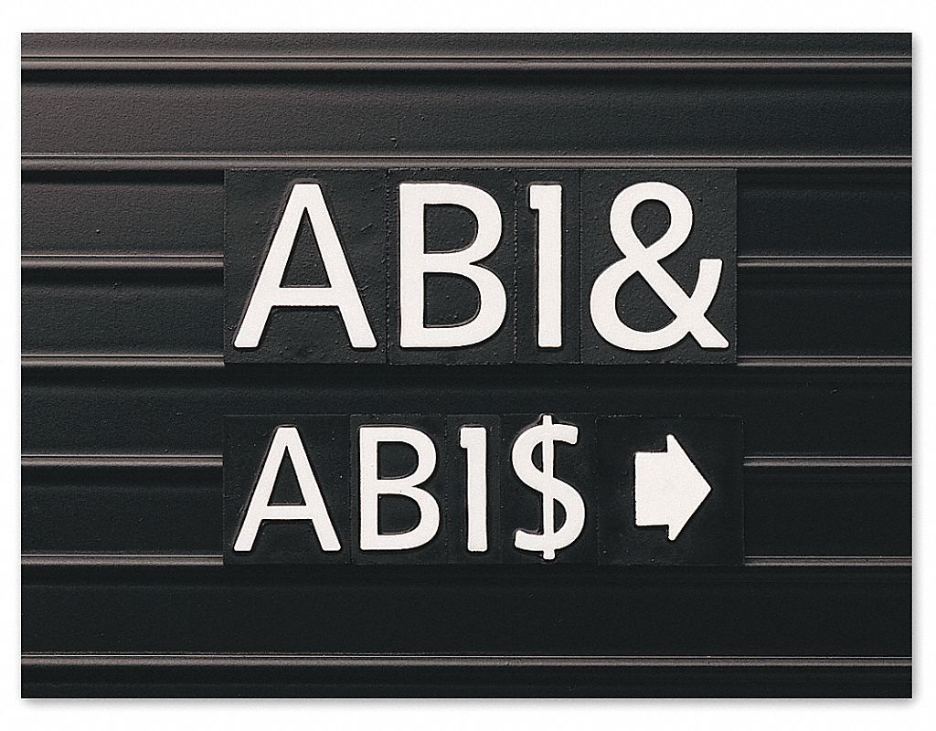 Letter Board Characters, 1 In, PK 128
