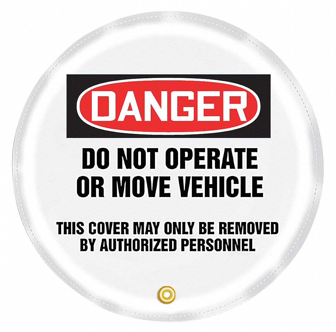 Steering Wheel Cover, Do Not Operate, 20