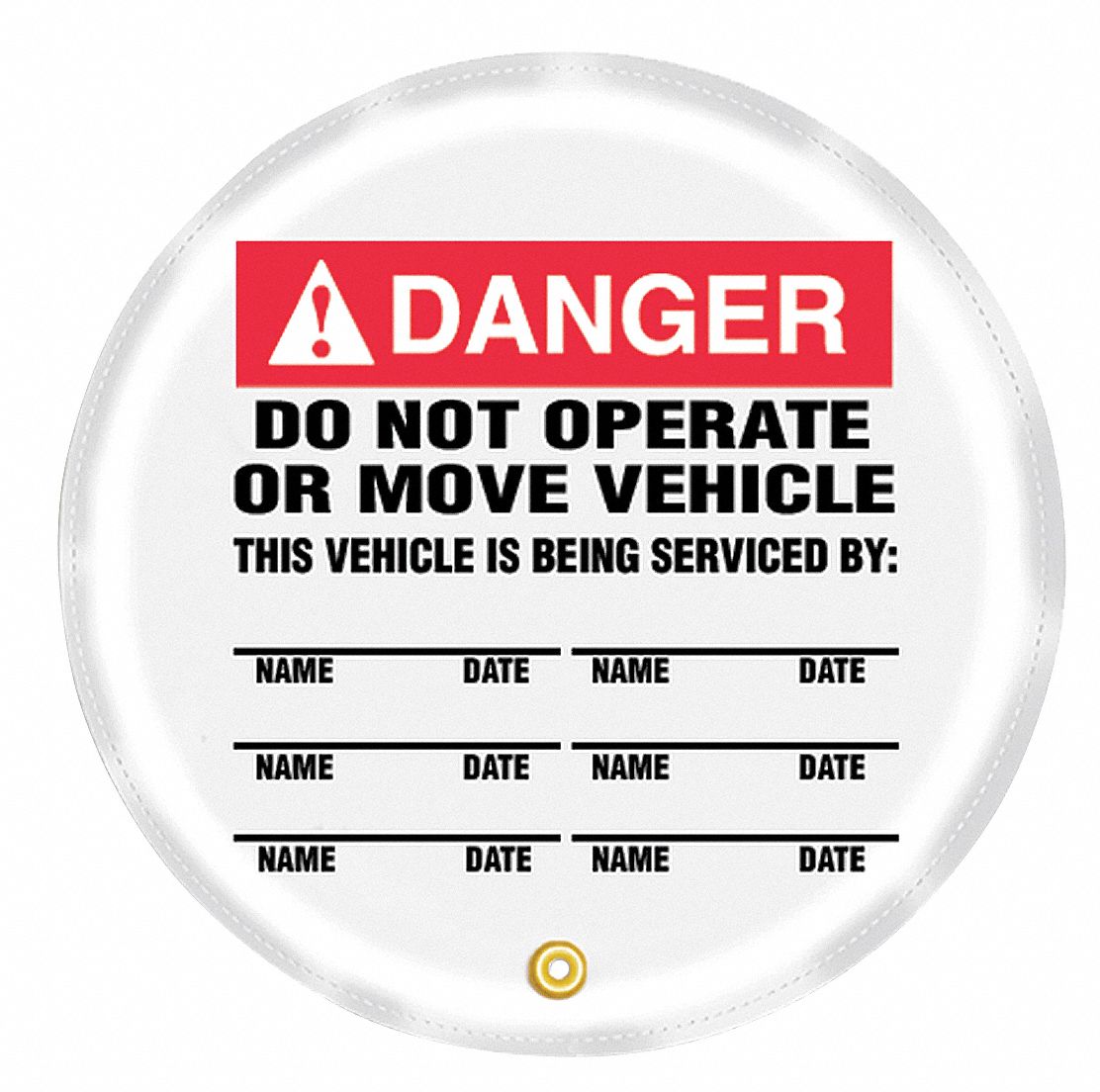 Steering Wheel Cover, Do Not Operate, 16