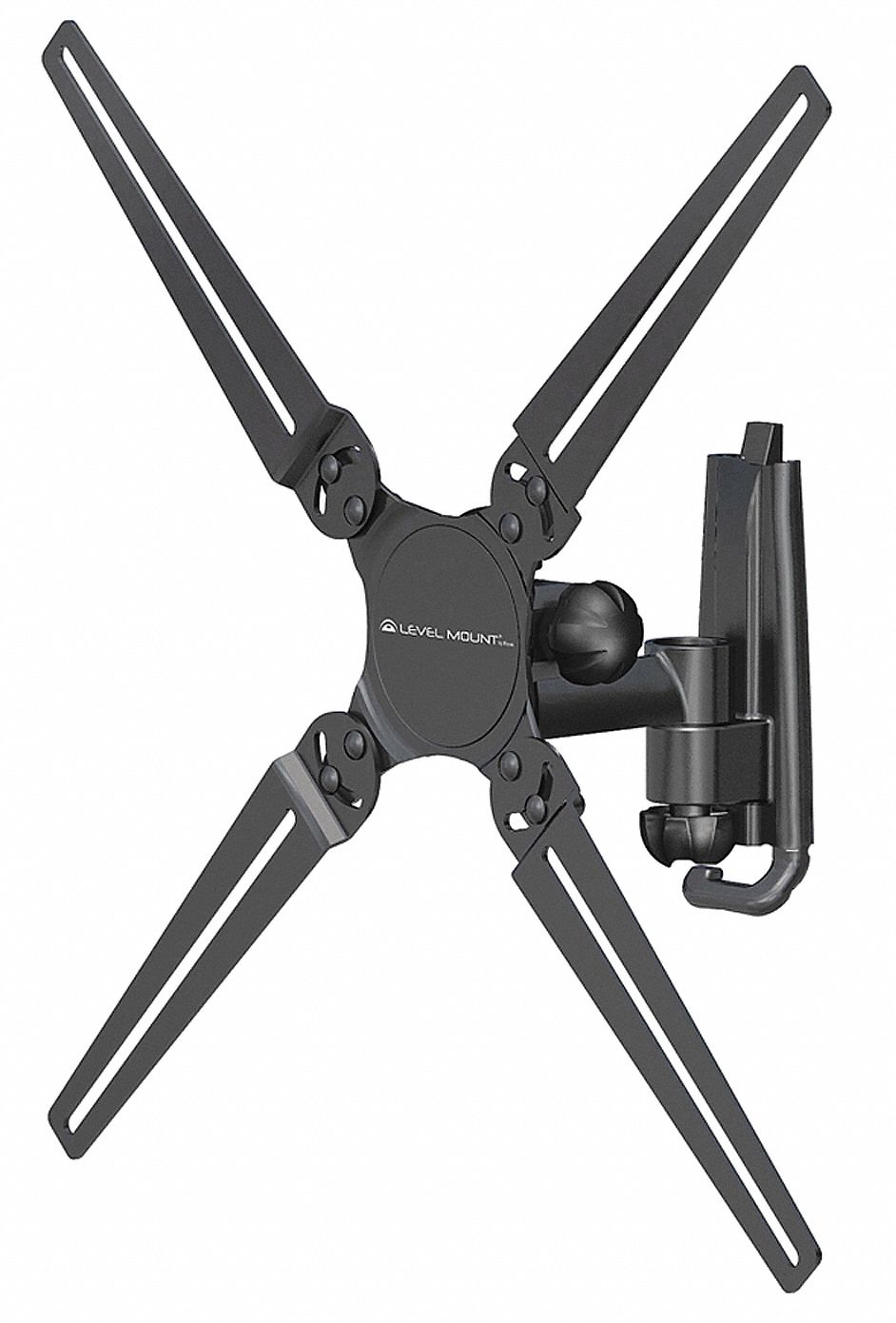 TV Wall Mount, Cap 25 lb, Black