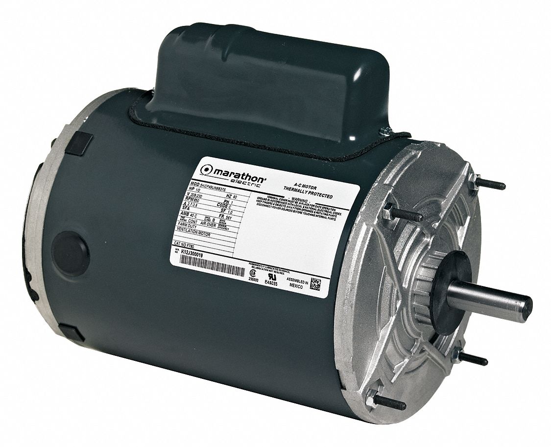 Farm Duty Mtr, Splt Ph, TENV, 1/4hp, 1140rpm