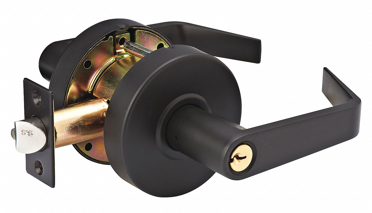Heavy Duty Lever Lockset, Angled