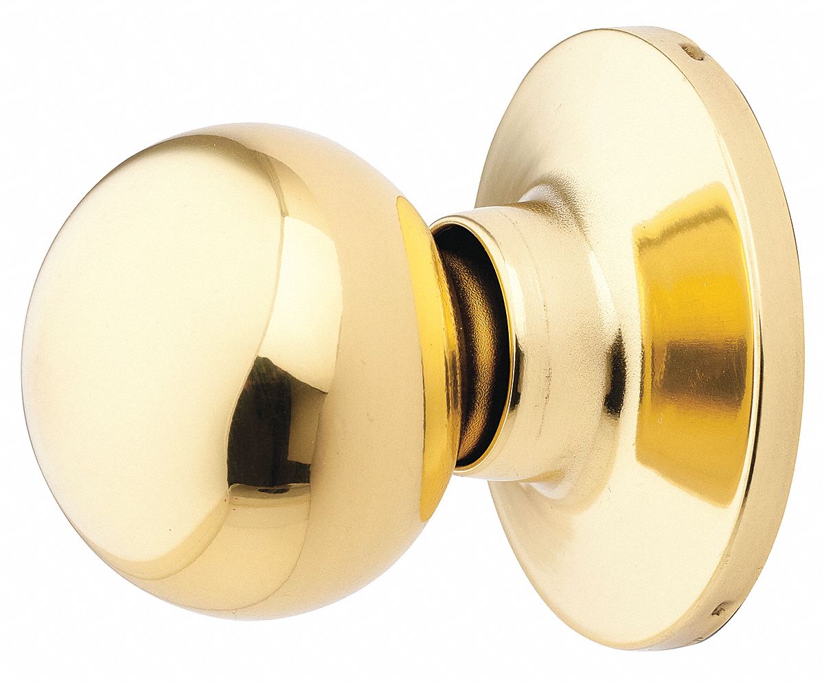 Knob Lockset, LD, Dummy, Brass