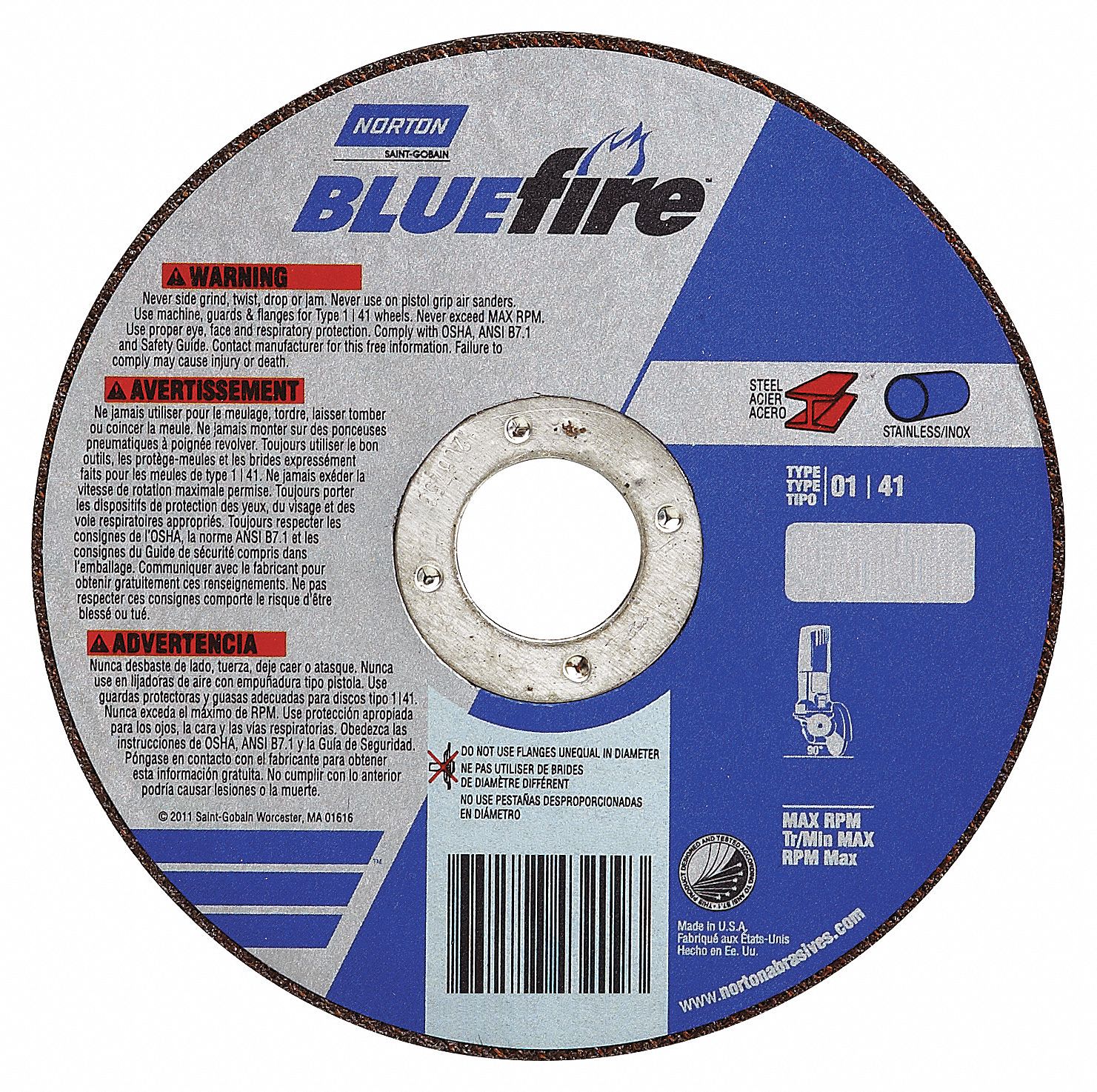 Cut-Off Wheel, 6 D, .045 T, 7/8