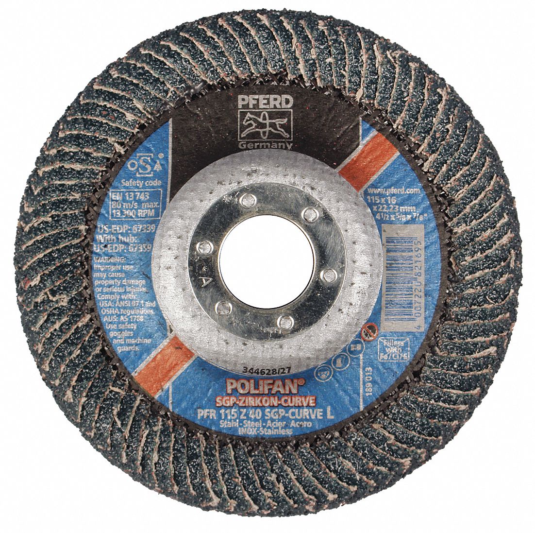 Flap Disc, 4-1/2X7/8 Z 40GT, L