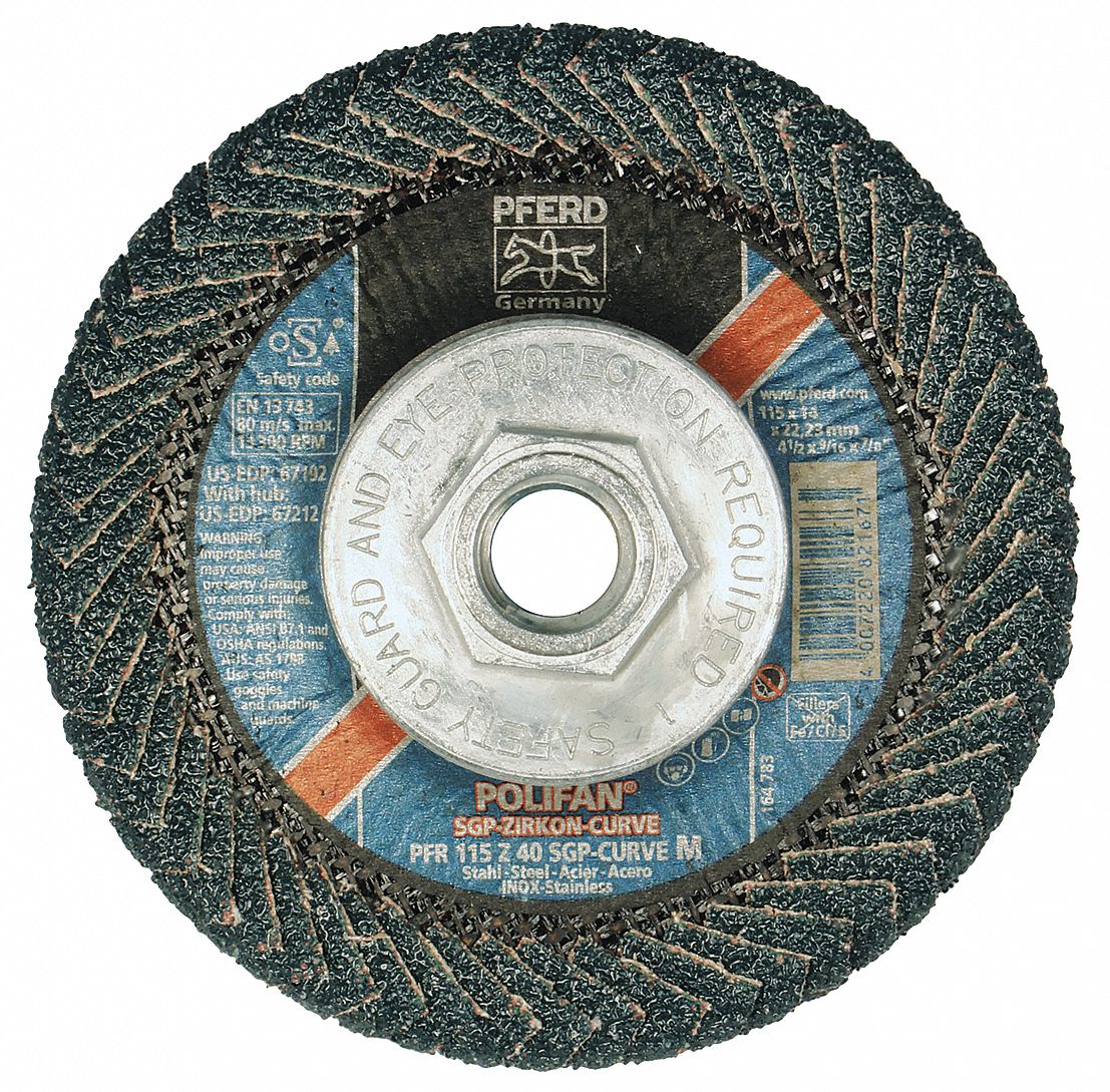 Flap Disc, , 4-1/2X5/8-11 Z 40GT, M