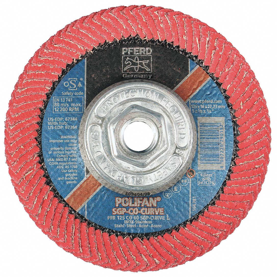 Flap Disc, 5X5/8-11 Cermaic 60, L