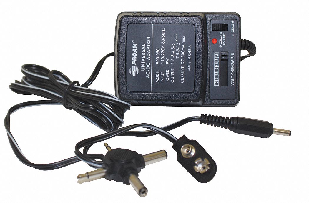 AC Power Adapter, 120V, 500mA
