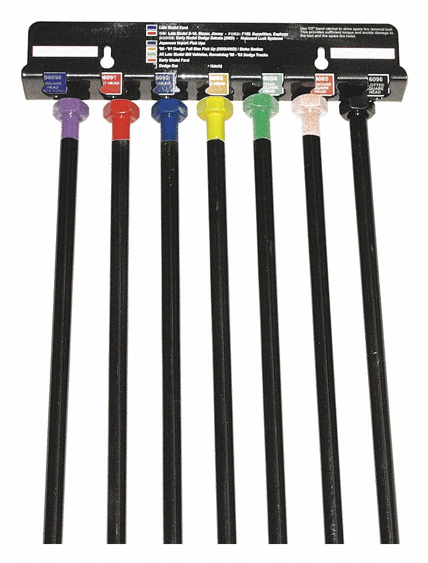 Spare Tire Tool Set, 8 Pc