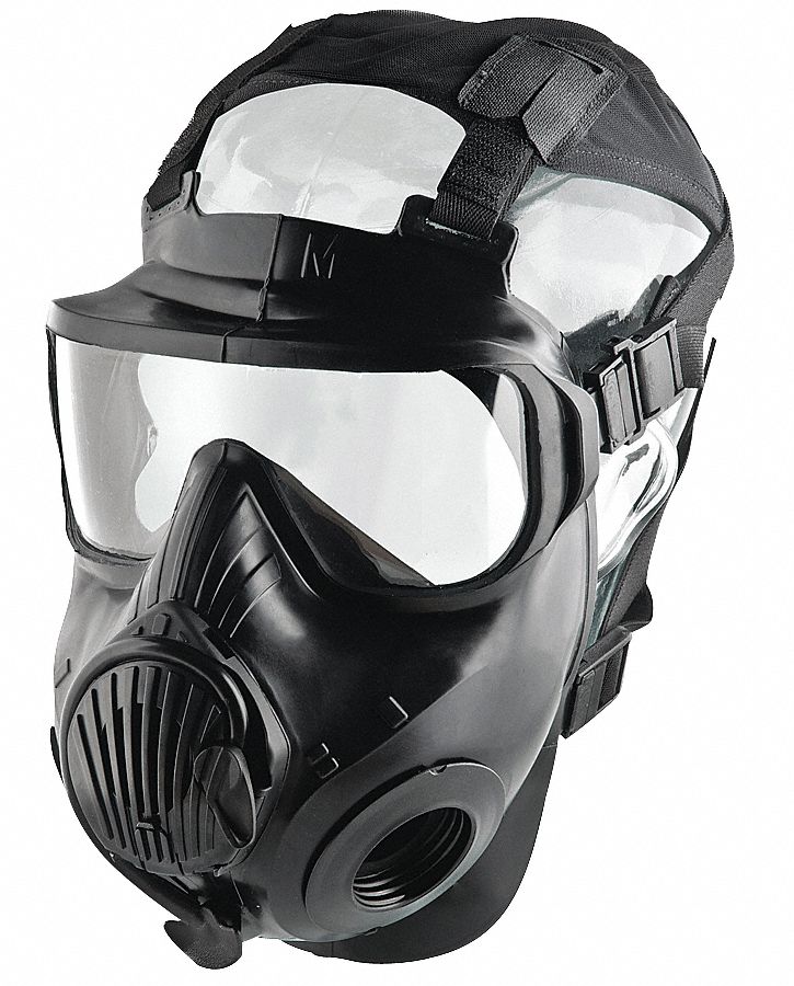 Mask, Twin Port, PU Lens, Rubber Facepc, M