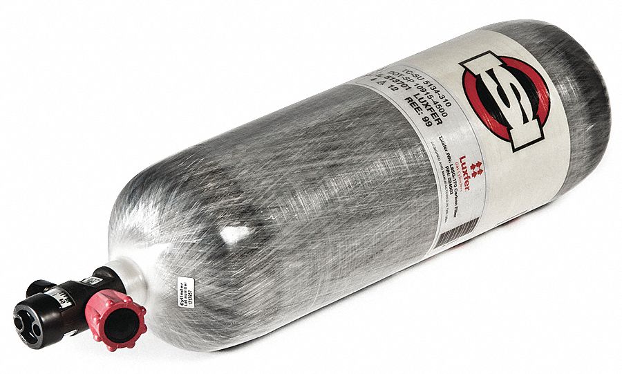 SCBA Cylinder, 4500 psi, 60 min., Carbon