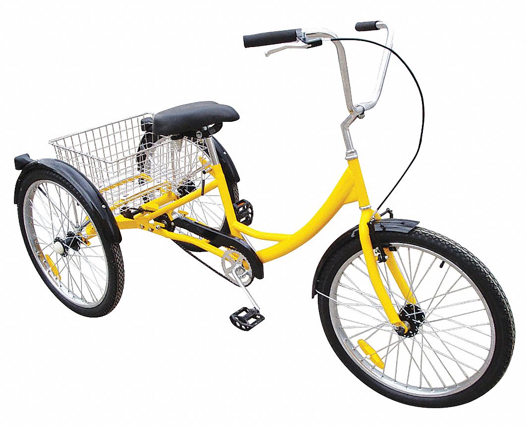 Industrial Tricycle, 24 In, Rear Basket