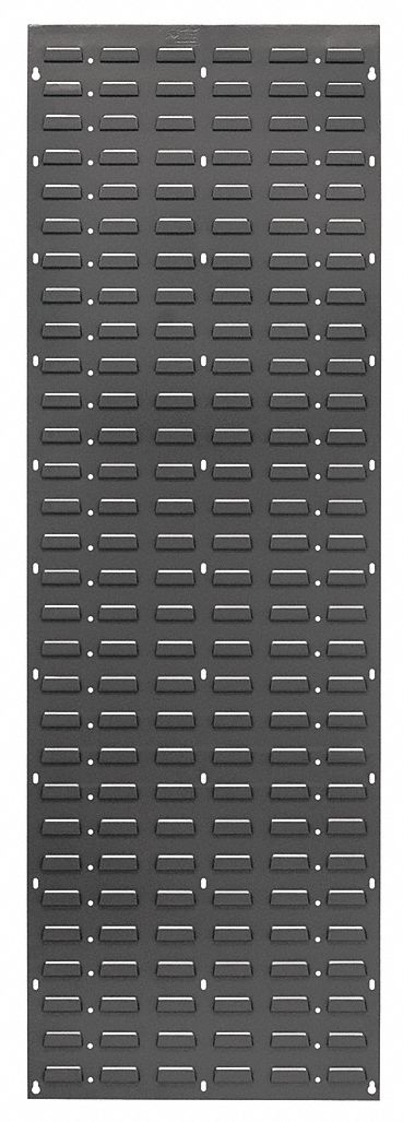 Louvered Panel, 18x61 In., Gray