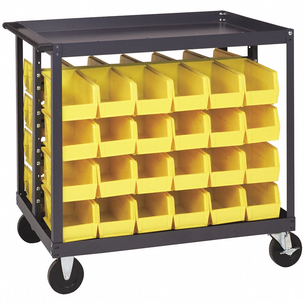 Bin Cart, 36x24x35-1/2 In., 800 lb. Cap.