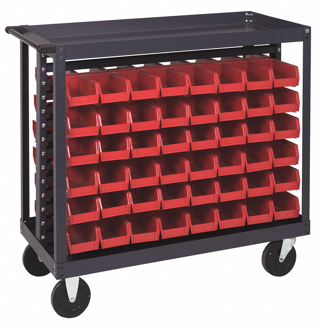 Bin Cart, 36x18x35-1/2 In., 800 lb. Cap.