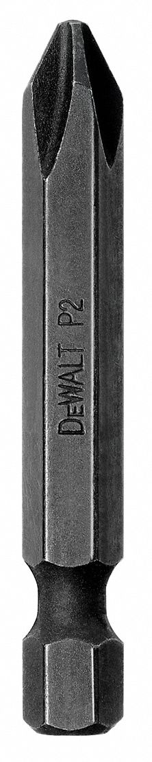 Phillips Screwdriver Bit, 1/4, 2 In, PK 6