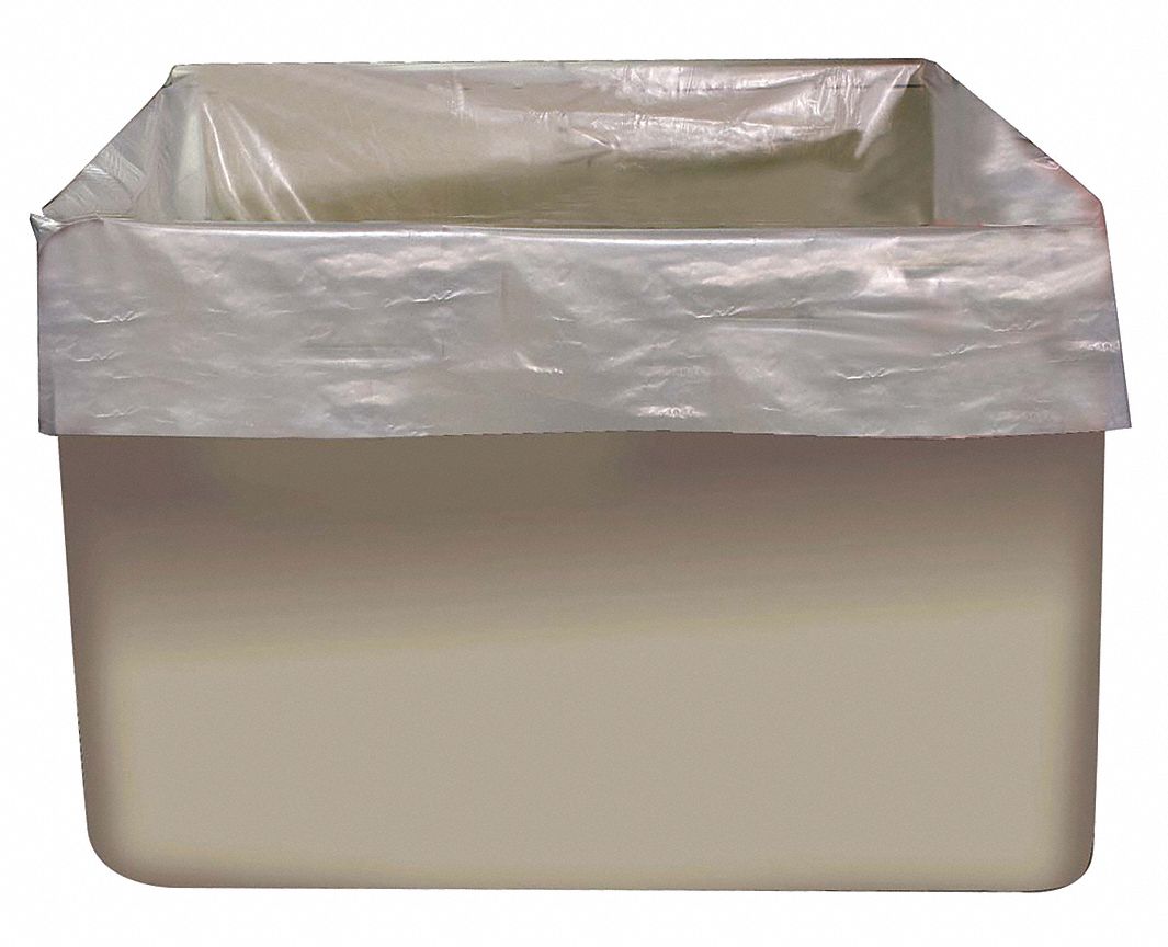 Poly Liner, 4 mil, Clear, 51x45x74, PK 25
