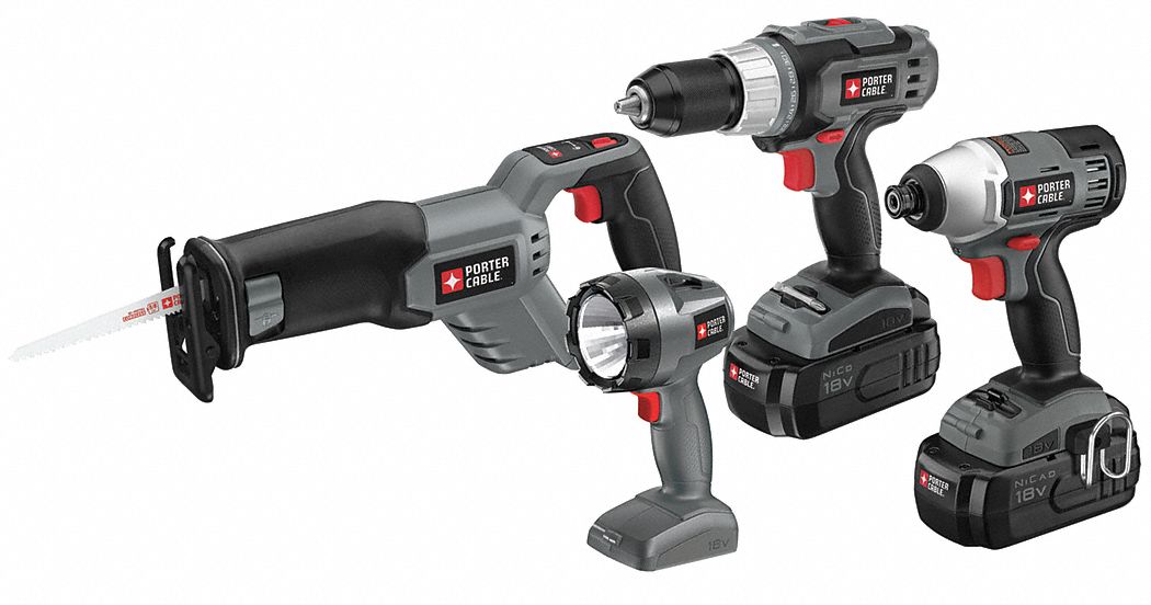 Combo Kit, 4-Tool, 18 V