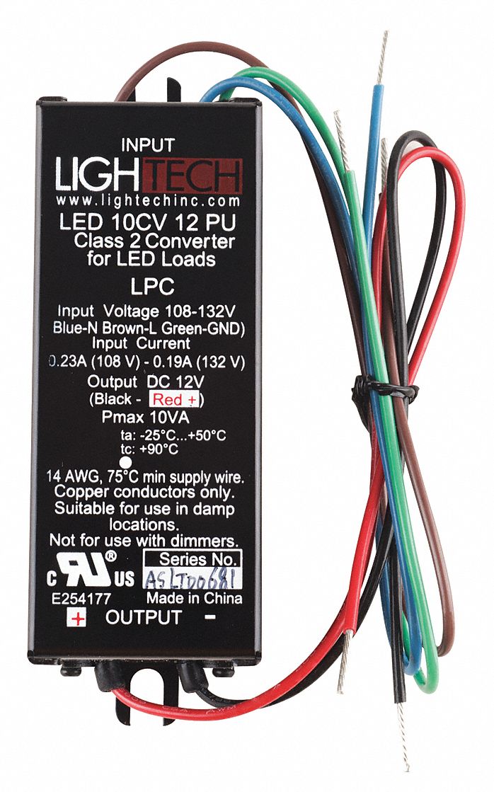 LED Driver, 120 V, 10 W, 12 V
