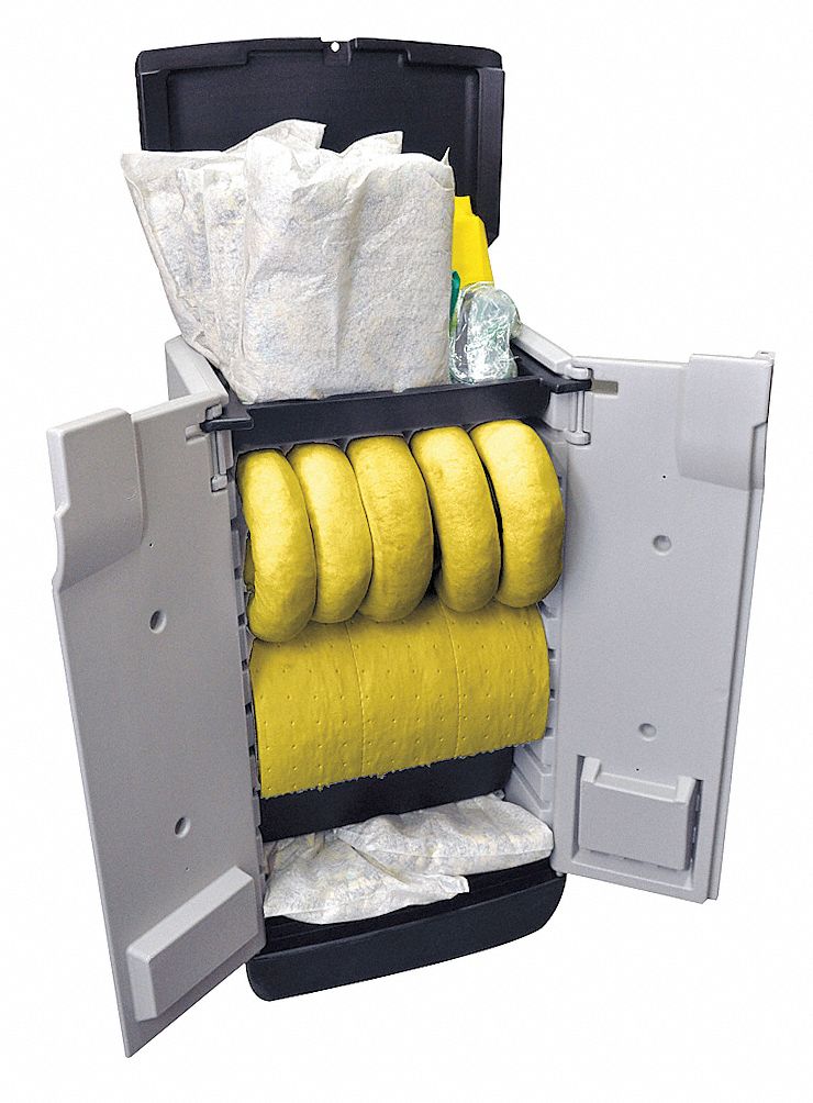 Hazmat Spill Kaddie Kit, 22 gal, w/Wheels