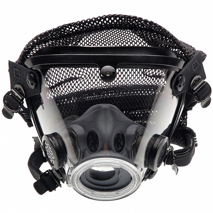 Full-Face Respirator, Poly Headnet, XL