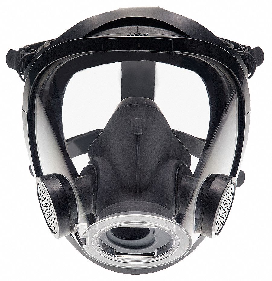 Full-Facepiece Respirator, Rubber, L