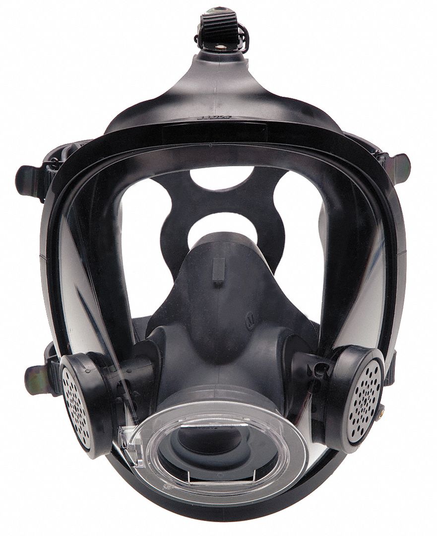 Full-Facepiece Respirator, Rubber, M