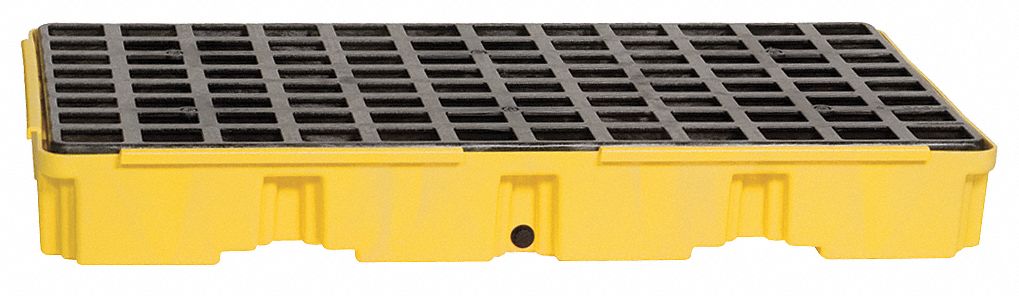 Spill Platform, w/Drain, 30 gal., 2 Drum