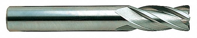Carbide End Mill, Sq, 1/8, 1/2 Cut L