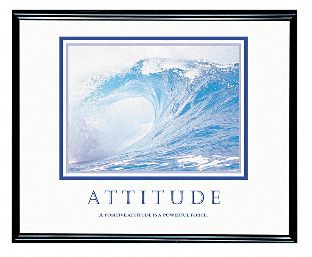 Framed Motivational Prints, 30x24 In.