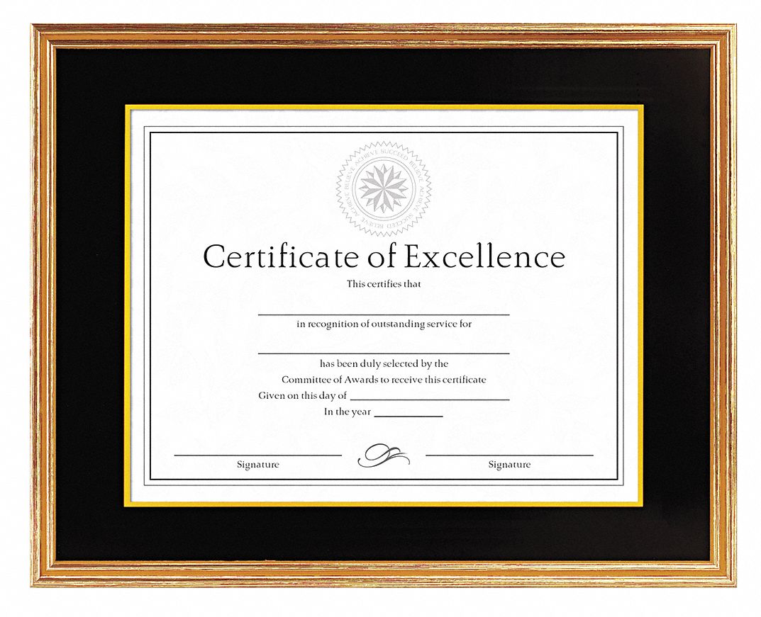 Document/Certificate Frame, 14x11 In.