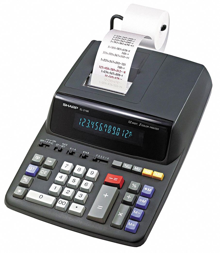 Desktop Calculator, Printing, 12 Digit