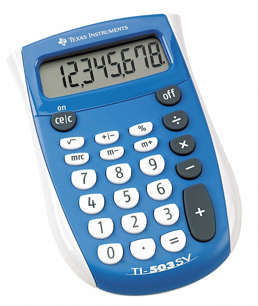 Pocket Calculator, LCD, 8 Digit