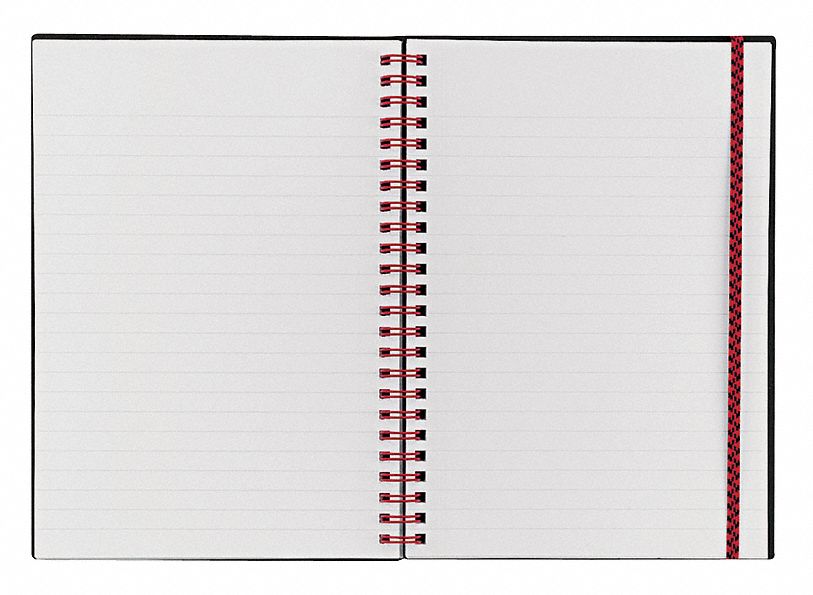 Notebook, 8-1/4x5-7/8 In, Black