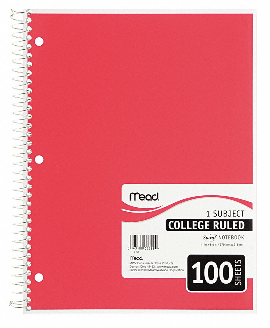 Notebook, 11 x 8-1/2 In.