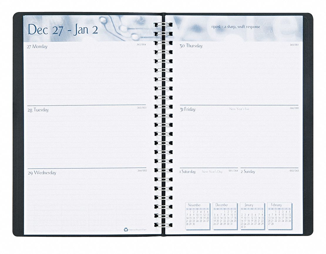 Weekly/Monthly Appt. Book, Memo, 5x8 In.